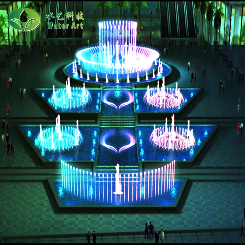 Outdoor LED Fountain Ring Light 6W 9W 12W 18W DMX Control Stainless Steel IP68 Underwater Donut Submersible RGB Fountain Lights