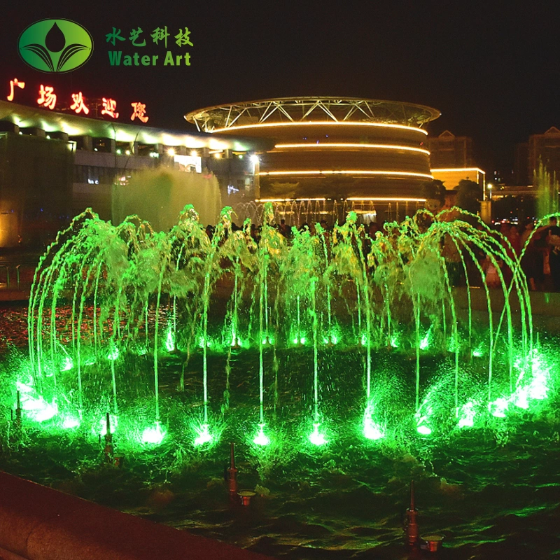 Outdoor LED Fountain Ring Light 6W 9W 12W 18W DMX Control Stainless Steel IP68 Underwater Donut Submersible RGB Fountain Lights