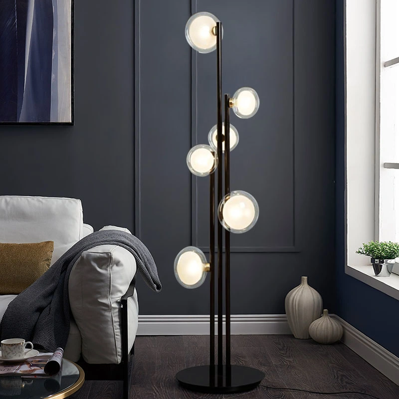 Simple Nordic LED Floor Lamp for Bedroom Study Living Room Decoration Vertical Fixture (WH-MFL-100)