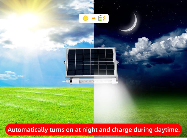 Outdoor Lighting System String PVC Home Solar Portable LED Tube Light