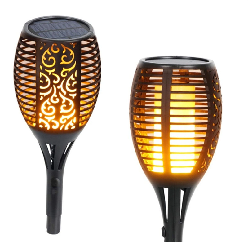 LED Solar Flickering Flame Torch Lights Outdoor Landscape Courtyard Garden Decoration Lamp Balcony Dancing Party Lights