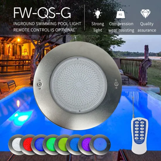 IP68 Wasserdichtes LED-RGB-Poollicht, ferngesteuertes WiFi-gesteuertes, farbwechselndes Unterwasser-Schwimmbadlicht