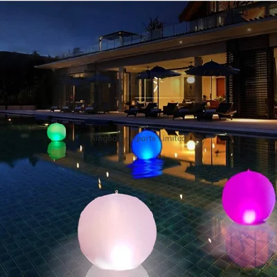 2021 Neue Solar RGBW 16 Farben Fernbedienung Pool Floating Ball Licht