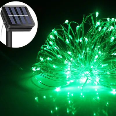 30 m 300 LEDs 5 V 200 mA Outdoor Weihnachten Solar Kupfer Lichterkette Girlande Licht Weihnachtsfee Licht für Festival Urlaub Haus Garten Dekoration