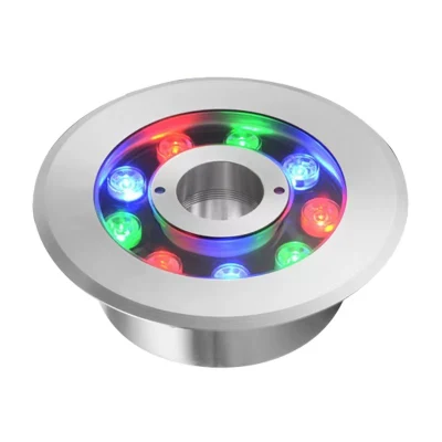 RGB9w 12W rundes schwimmendes Pool-Wasserpool-LED-Tauchbrunnen-Ringlicht für den Innenbereich